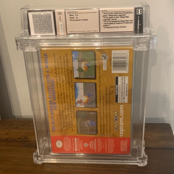 Graded N64 MEGAMAN 64 *BRAND NEW/FACTORY SEALED!* WATA 7.5/A+ - Picture 3 of 6